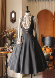 Forest Wardrobe -Forest Corridor- Retro Elegant Striped Classic Casual Lolita Corset JSK and Blouse