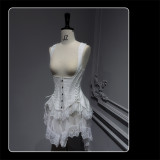 Susin -Bone Mass- Embroidery Lace Gothic Lolita Blouse, Corset, OP Dress, Embroidery Skirt and Accessories