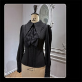 Susin -Bone Mass- Embroidery Lace Gothic Lolita Blouse, Corset, OP Dress, Embroidery Skirt and Accessories