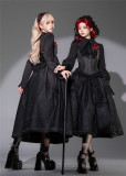 Susin -Bone Mass- Embroidery Lace Gothic Lolita Blouse, Corset, OP Dress, Embroidery Skirt and Accessories