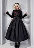 Susin -Bone Mass- Embroidery Lace Gothic Lolita Blouse, Corset, OP Dress, Embroidery Skirt and Accessories