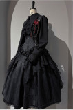 Susin -Bone Mass- Embroidery Lace Gothic Lolita Blouse, Corset, OP Dress, Embroidery Skirt and Accessories