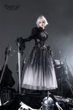LilithHouse -Phantom Knight- Ouji Gothic Lolita Short Jacket, Corset Topwear and Long Skirt