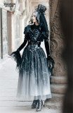LilithHouse -Phantom Knight- Ouji Gothic Lolita Short Jacket, Corset Topwear and Long Skirt