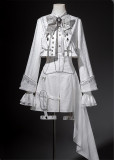 Unknown Star -The Silver Covenant- Palace Boystyle Prince Ouji Lolita Short Jacket, Blouse, Shorts and Collar