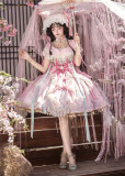 Lady Miao -Hibiscus- Chinese Qi Lolita JSK, Cape and Accessories