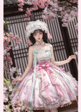 Lady Miao -Hibiscus- Chinese Qi Lolita JSK, Cape and Accessories