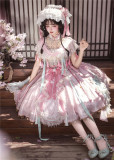 Lady Miao -Hibiscus- Chinese Qi Lolita JSK, Cape and Accessories