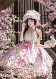 Lady Miao -Hibiscus- Chinese Qi Lolita JSK, Cape and Accessories