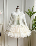 Withpuji -Lily of the Valley Whisper- Embroidery Corset Classic Casual Lolita JSK, Bolero and Hat