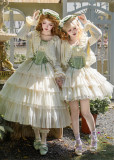 Withpuji -Lily of the Valley Whisper- Embroidery Corset Classic Casual Lolita JSK, Bolero and Hat