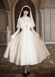 Withpuji -Nothingness- Nun Gothic Lolita OP Dress Set