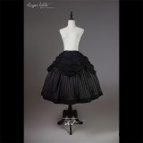 Lingxi -Striped Chronicles- Preppy Gothic Lolita Topwear, Skirt, Necktie and Hairclips