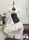 Your Princess -Lost Chapter- European Preppy Steam Punk Lolita Blouse with Neck Tie, Skirt and Corset Set
