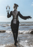 Immortal Thorn -Immortal Misaligned Limits- Elegant Retro Boystyle Prince Konoda Ouji Lolita Long Vest Jacket