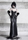 Blood Supply -Shadow of Serpent Gaze- Snake Pattern Bodysuit Gothic Lolita JSK and Long Mesh Gloves