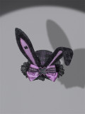 BlackShamrock -Weird Magic Rabbit- Sweet Gothic Lolita OP Dress, Rabbit Hat and A Back Bow Tailing