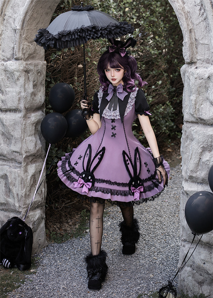 US$ 14.99 - BlackShamrock -Weird Magic Rabbit- Sweet Gothic Lolita