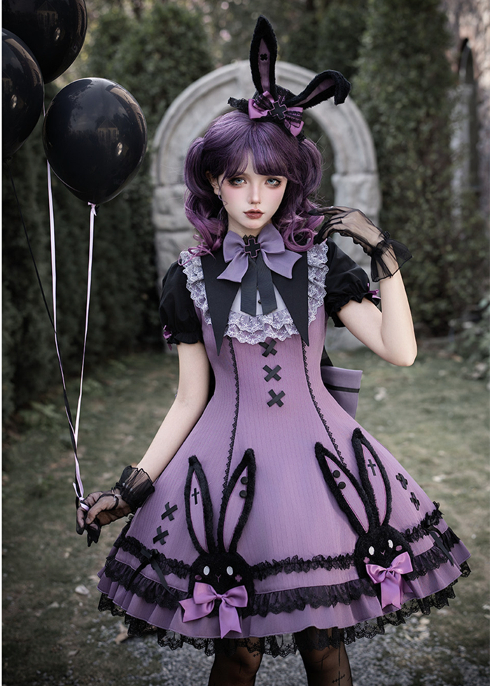 US$ 14.99 - BlackShamrock -Weird Magic Rabbit- Sweet Gothic Lolita