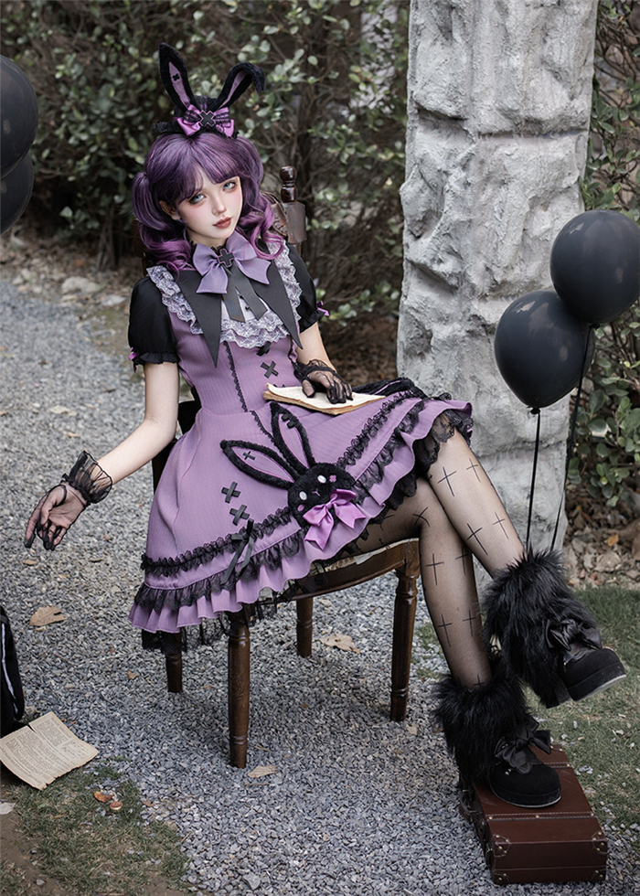 US$ 14.99 - BlackShamrock -Weird Magic Rabbit- Sweet Gothic Lolita