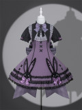 BlackShamrock -Weird Magic Rabbit- Sweet Gothic Lolita OP Dress, Rabbit Hat and A Back Bow Tailing