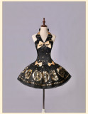 Alice Girl -Brown Sugar Bear- Sweet Lolita Halter JSK and OP Dress