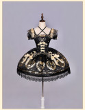 Alice Girl -Brown Sugar Bear- Sweet Lolita Halter JSK and OP Dress