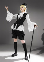 Princess Chronicles -Ash- Boystyle Ouji Lolita Blouse, Vest and Shorts