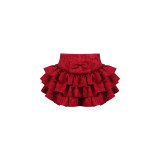 Cute Kawaii Harajuku Blue Plaid Dress and Red Bloomer