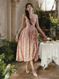 LaceMade -Sweet Tea in Blossom Court- Retro Vintage European French Homecoming Birthday Prom Party Romantic Fairy Classic Casual Lolita Dress