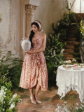 LaceMade -Sweet Tea in Blossom Court- Retro Vintage European French Homecoming Birthday Prom Party Romantic Fairy Classic Casual Lolita Dress