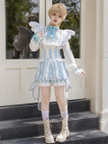 Unknown Star -The Angel Treaty- Boystyle Prince Ouji Lolita Topwear and Salopettes Set