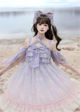 MengFuZi -The Sea of Dreams- Vintage High Waist Doll Sweet Lolita JSK