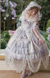 Star Cat -Floral Wall Birds- Elegant Classic Lolita JSK and Accessories