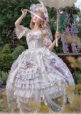 Star Cat -Floral Wall Birds- Elegant Classic Lolita JSK and Accessories