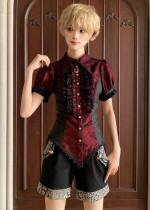 Little Dipper - Boystyle Konoda Lace Short Sleeves Ouji Lolita Blouse