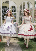 Dream Parade -Villeur Manor- Elegant Antique Doll Classic Lolita OP Dress and Accessories