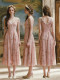 LaceMade -Letters from the Rose- Retro Vintage French Countryside Chiffon V Neck Casual Lolita Dress