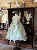 Peachy Bloom - Classic Qi Lolita JSK with Arm Sleeves