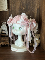Peachy Bloom - Classic Qi Lolita Tulle Cape and Accessories