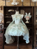 Peachy Bloom - Classic Qi Lolita JSK with Arm Sleeves