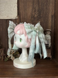 Peachy Bloom - Classic Qi Lolita Tulle Cape and Accessories