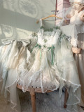 Camellia -Spring Revelry- Elegant Classic Qi Lolita JSK with Arm Sleeves