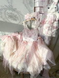 Camellia -Spring Revelry- Elegant Classic Qi Lolita JSK with Arm Sleeves