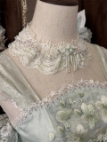 Peachy Bloom - Classic Qi Lolita Tulle Cape and Accessories