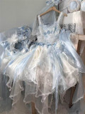 Camellia -Spring Revelry- Elegant Classic Qi Lolita JSK with Arm Sleeves