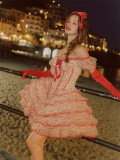 LaceMade -Red Velvet Waltz- Elegant Sweet French Homecoming Prom Evening Birthday Party Casual Lolita Dress