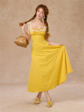 LaceMade -Little Orange- Sweet Cute Girly French Countryside Lace Casual Lolita Dress and Bolero