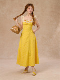 LaceMade -Little Orange- Sweet Cute Girly French Countryside Lace Casual Lolita Dress and Bolero