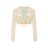 LaceMade -Little Orange- Sweet Cute Girly French Countryside Lace Casual Lolita Dress and Bolero